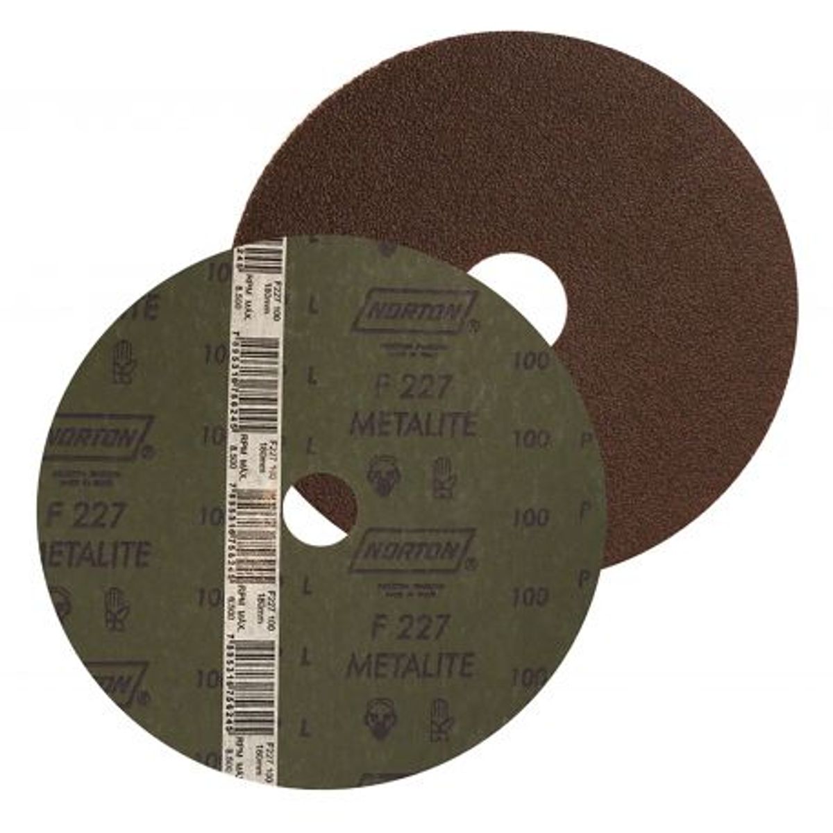 Disco Lixa Metalite F227 115X22 Grao 100, marca Norton - Foto 2