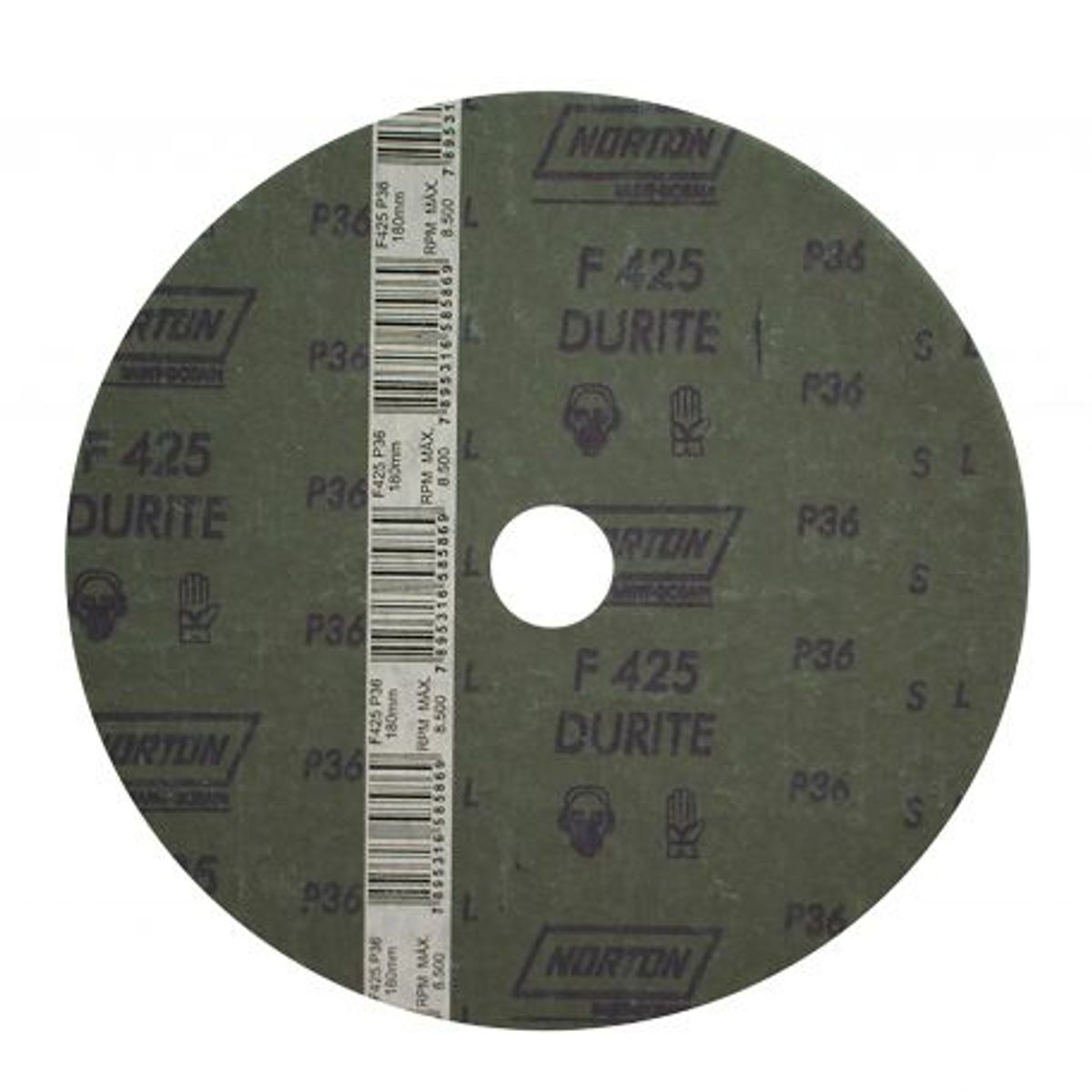 Disco Lixa Durite F425 180X22 Grao 180, marca Norton - Foto Principal