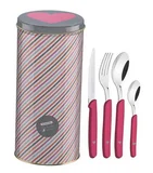 Jogo de Talheres Inox com 24 Peças My Lovely Kitchen Colorido
