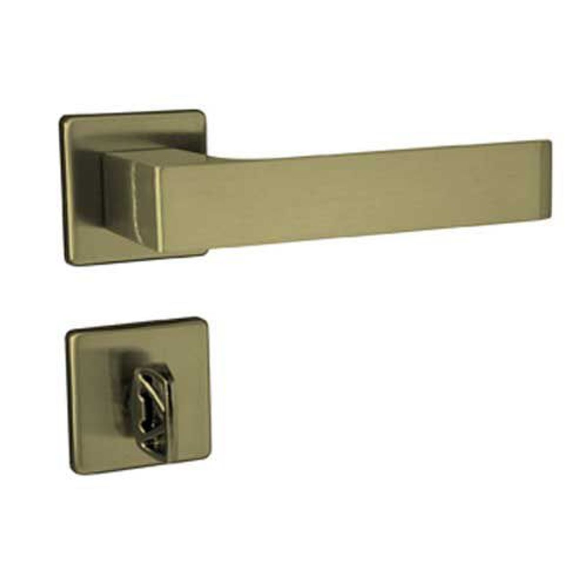 Fechadura 4303 WC (Banheiro) 40mm Bronze Latonado, marca Aliança - Foto Principal