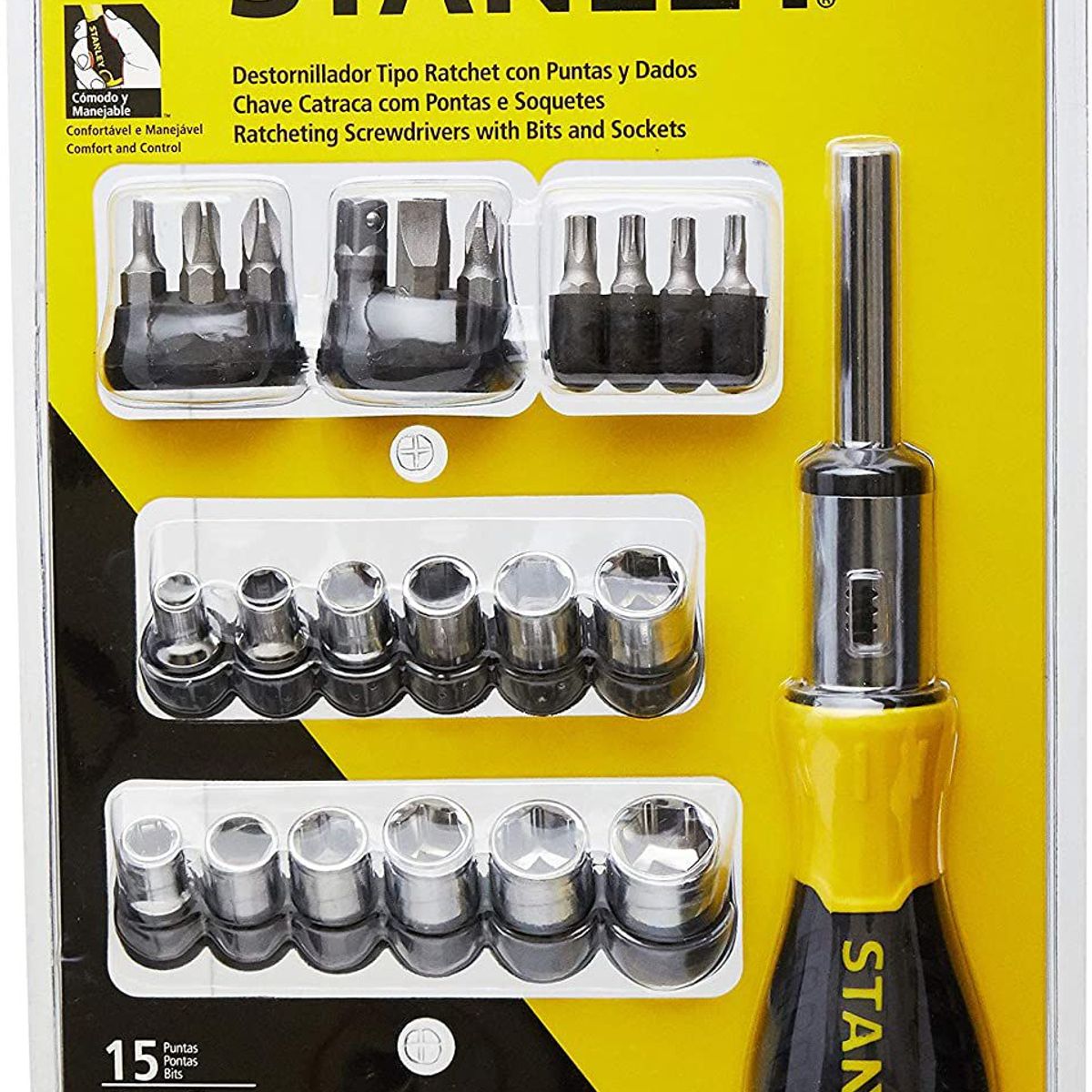 Chave Catraca com Pontas e Soquetes 29 Peças Stanley, marca Stanley - Foto 2