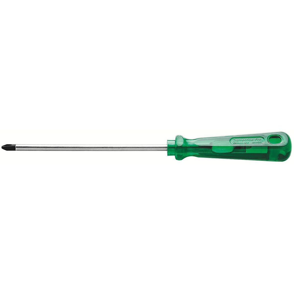Chave Philips Ponta Cruzada em Aço Cromo Vanádio 6x100mm 1/4x4" Verde Tramontina, marca Tramontina - Foto Principal
