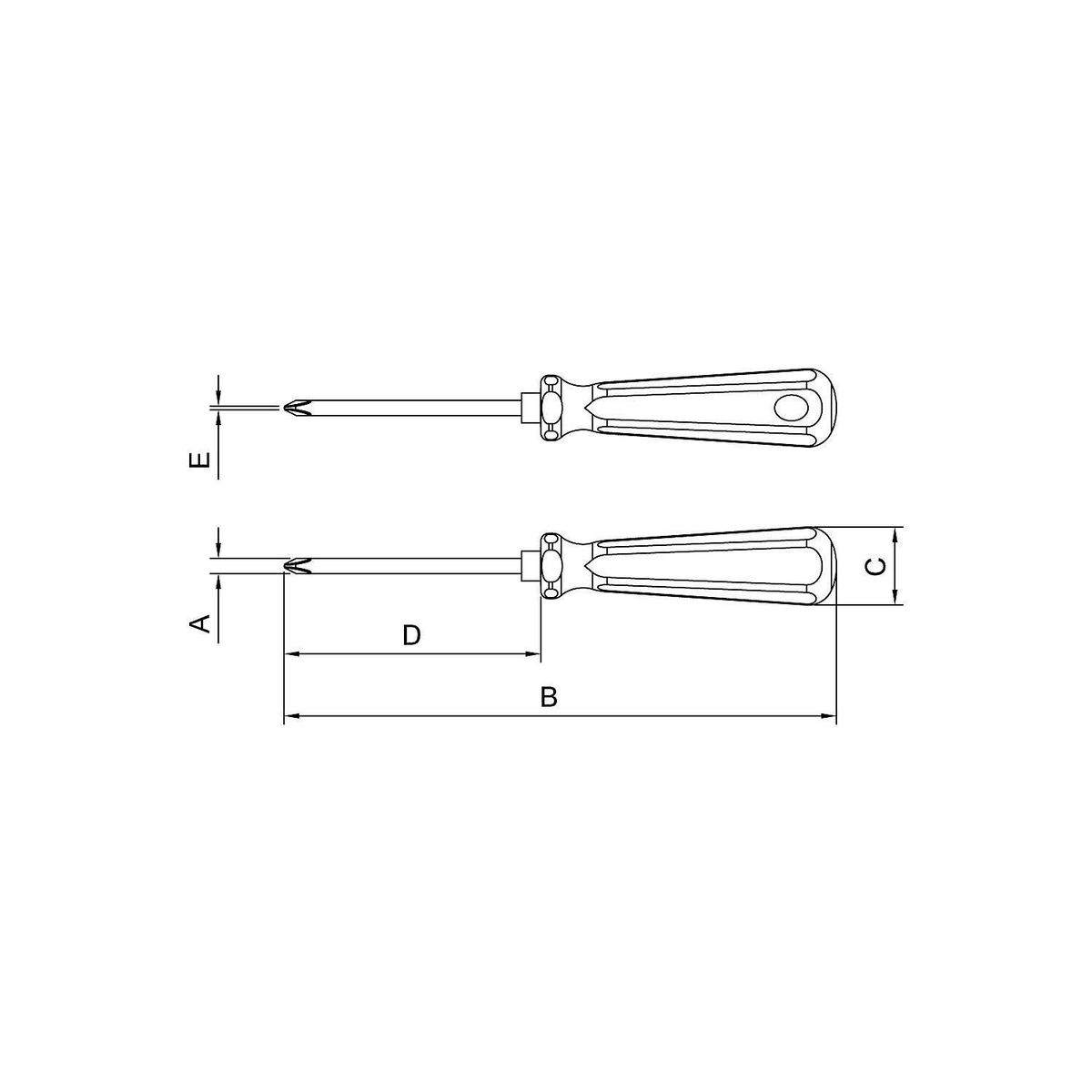 Chave Philips Ponta Cruzada em Aço Cromo Vanádio 6x100mm 1/4x4" Verde Tramontina, marca Tramontina - Foto 2
