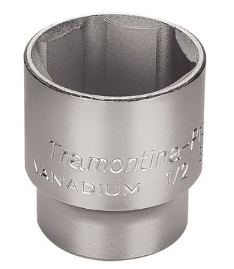 Soquete Sextavada em Ao Cromo Vandio 1/2' 32mm
