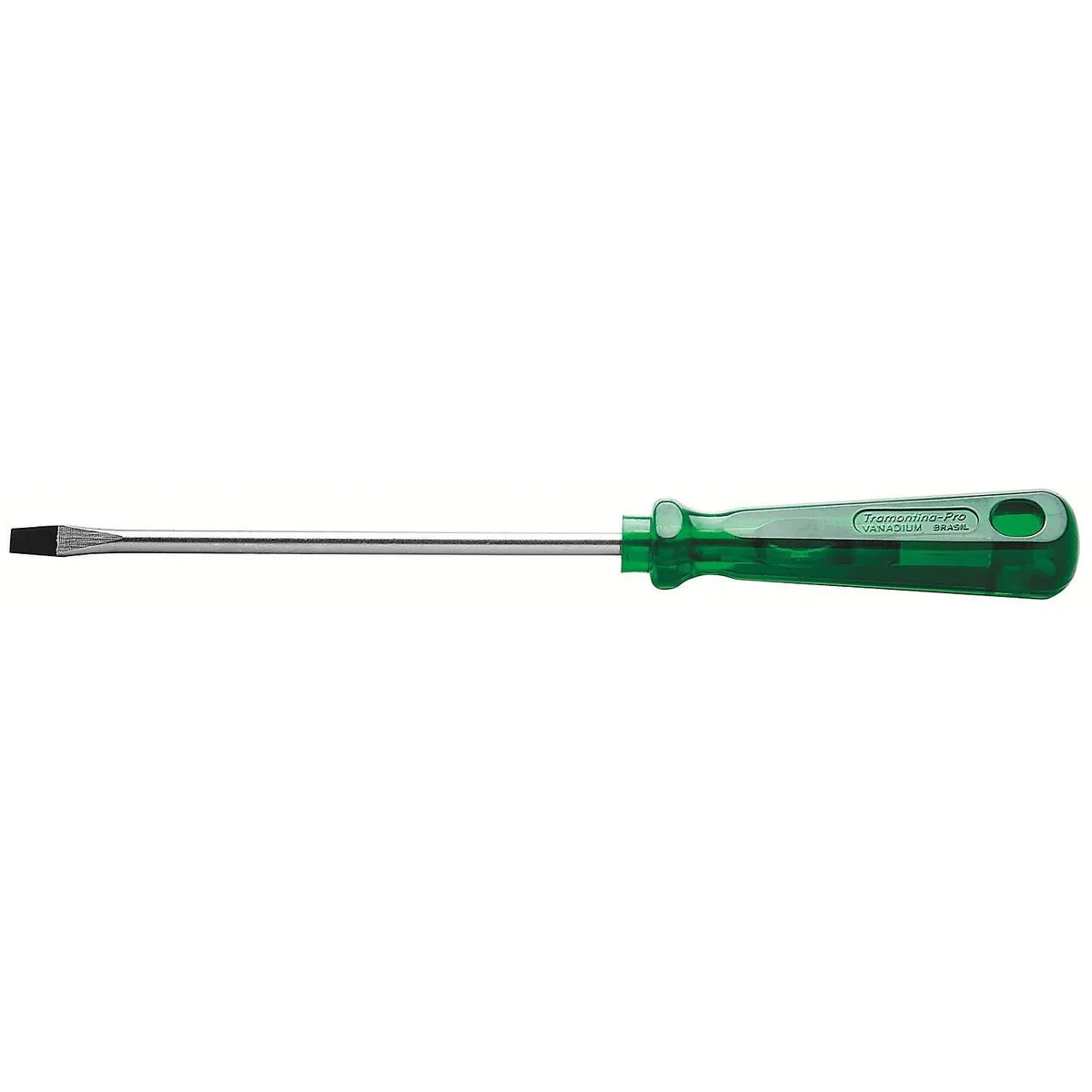 Chave de Fenda Ponta Chata 5x200mm 3/16x8" Verde Tramontina, marca Tramontina - Foto Principal