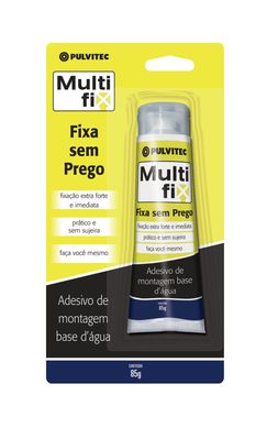 Adesivo Multifix Fixa sem Prego Amarelo 85g 22x10x8,5