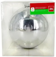Bola, Prata Brilhante, 15cm
