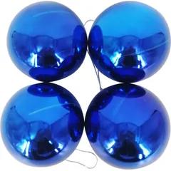 Conjunto Bola de Natal Azul de Glitter com 2 Unidades de 9 Cm Dear Santa