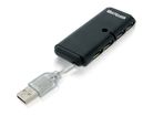 Hub USB 4 Portas Slim 2.0 Preto Multilaser