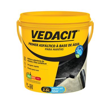 Vedacit Primer para Manta Asfltica Base de gua Galo 3.6 Litros