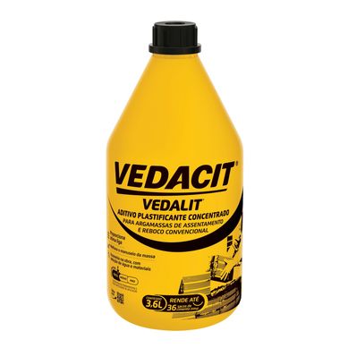 Aditivo Plastificante para Argamassa de Assentamento Vedalit Galo 3,6 Litros Vedacit