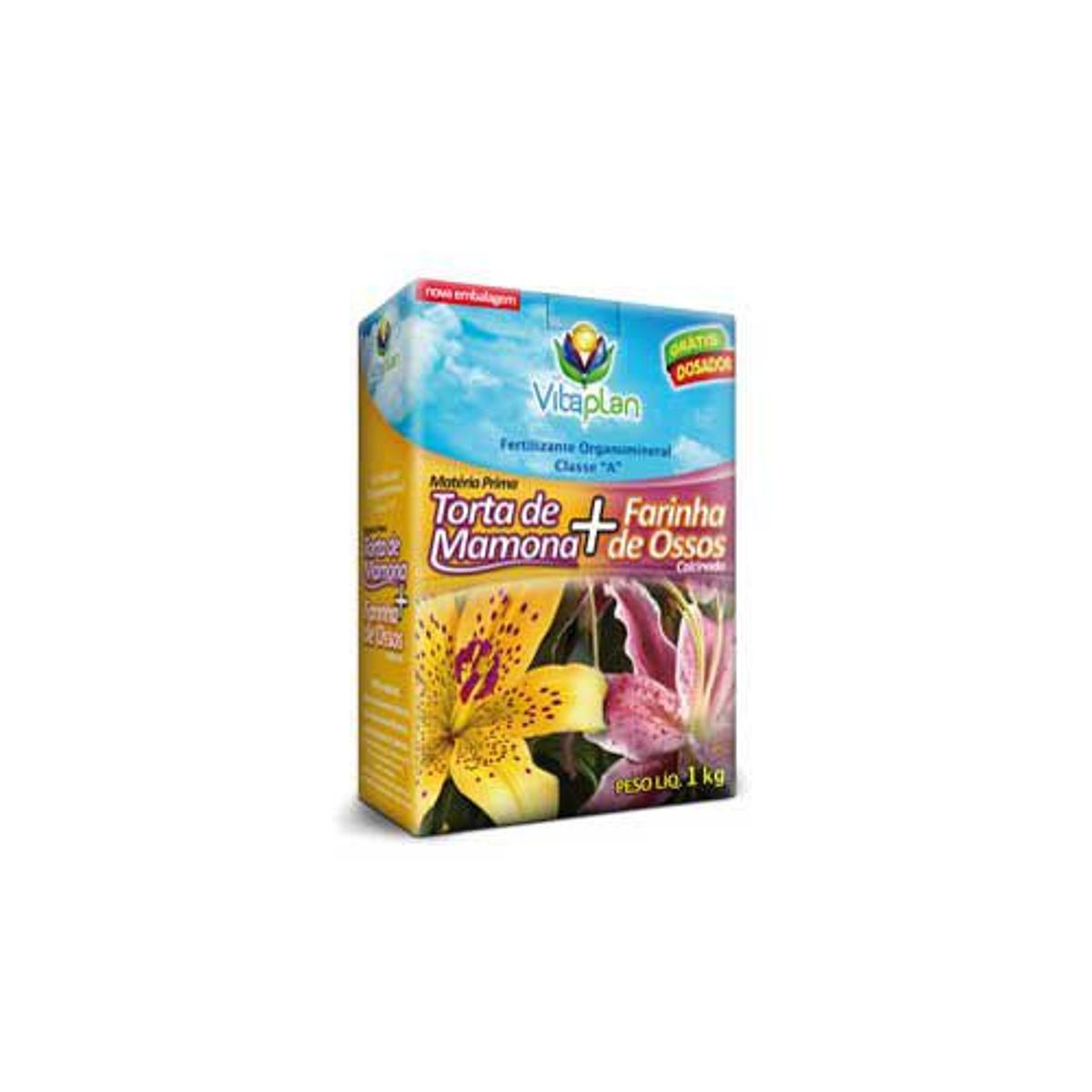 Fertilizante Torta Mamona e Farinha de Osso, 1kg, marca Nutriplast - Foto Principal