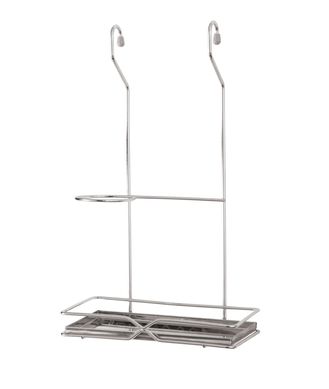 Porta Detergente com Bandeja Inox Cr, Cromado 22,5x38x11cm  