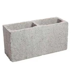 Bloco Concreto Liso, Cinza, 14x19x39cm