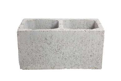 Bloco Concreto Liso, Cinza, 19x19x39cm
