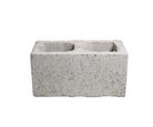 Bloco Estrutural Concreto Liso Cinza 19x19x39cm JCR Blocos