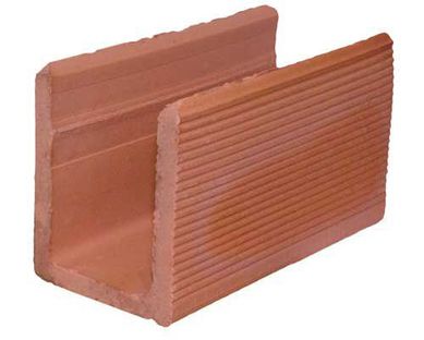 Canaleta Cermica, Marrom, 11,5x14x24cm
