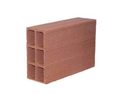 Bloco Cermico, Marrom, 09x19x29cm