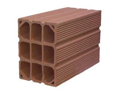 Bloco Cermico Bloco 14x19x29cm Marrom