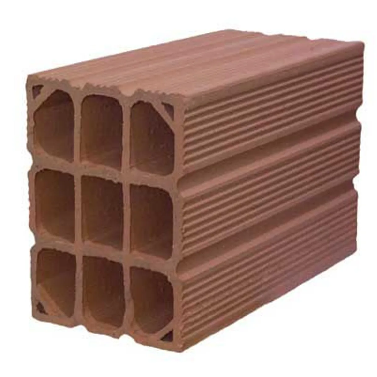 Bloco Cerâmico Blocão 14x19x29cm Marrom, marca Nova União - Foto Principal