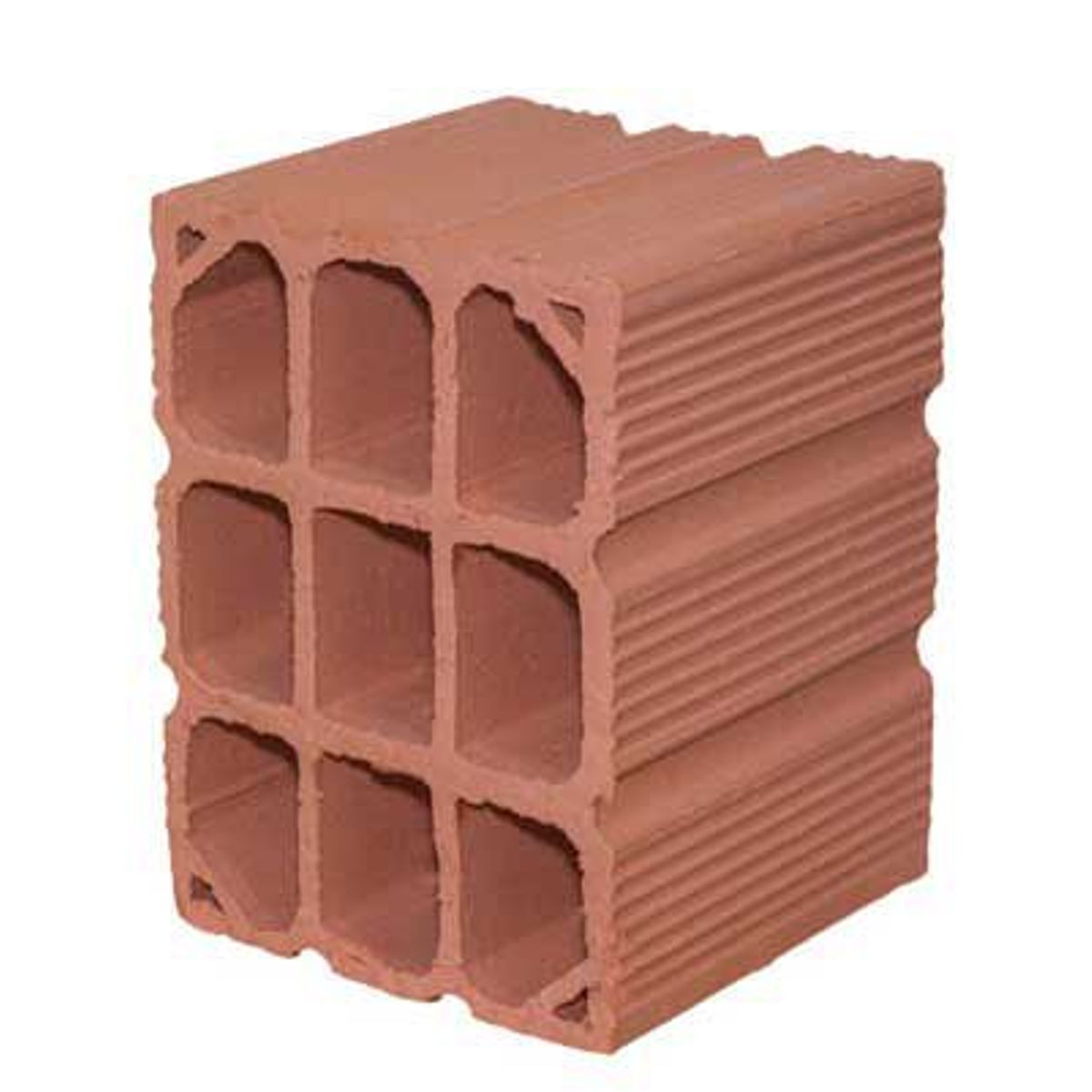 Bloco Cerâmico, Marrom, 14x19x14cm, marca Nova União - Foto Principal