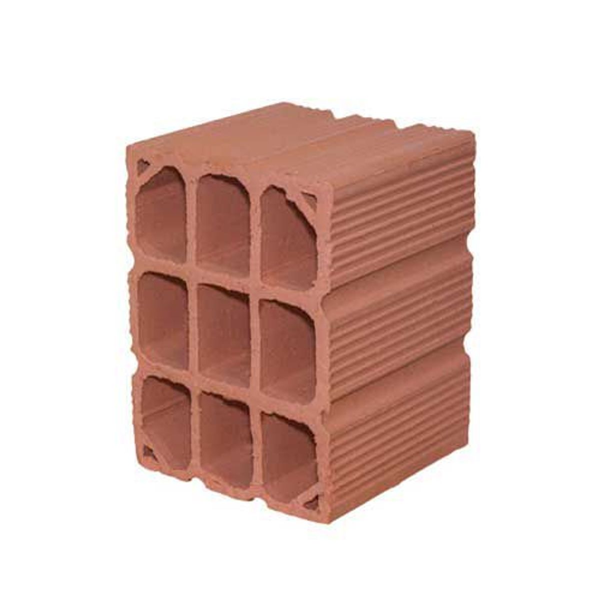 Bloco Cerâmico, Marrom, 14x19x14cm, marca Nova União - Foto Principal