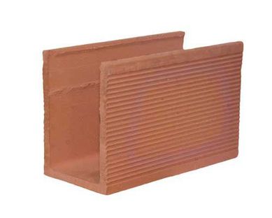 Canaleta Cermica, Marrom, 14x19x29cm