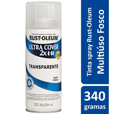 Tinta Spray Fosco Ultra Cover 2x 430ml Transparente