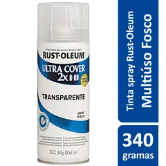 Tinta Spray Fosco Ultra Cover 2x 430ml Transparente