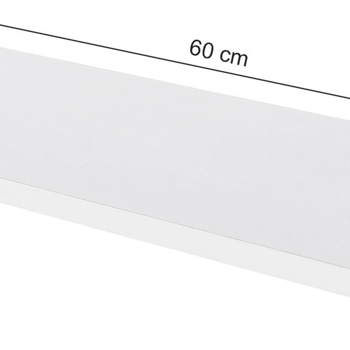 Prateleira de Madeira MDP Branca 60x20x1,5cm Multivisão, marca  - Foto 2