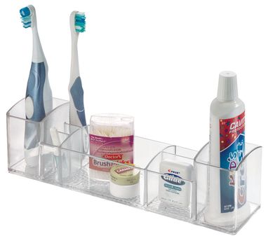 Porta Remdio e Artigos de Higiene 30cm Plstico Transparente