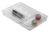 Organizador de Gavetas Maquiagem 27,3x17,8x3,2cm Transparente