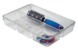 Organizador de Gavetas 4 Compartimentos 33,7x23,5x5,7cm Transparente