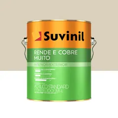 Tinta Fosco Interior Rende e Cobre Muito Standard 3,6L Palha