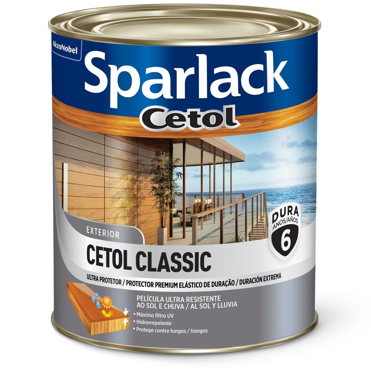 Verniz Cetol 0,9L Exterior Imbuia, marca Sparlack - Foto Principal