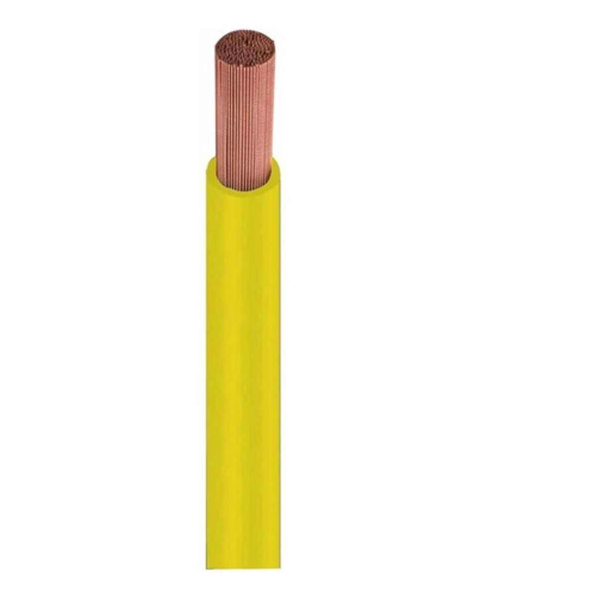 Cabo Flexível 6mm2 Amarelo Rolo 10M, marca Perfil - Foto 2