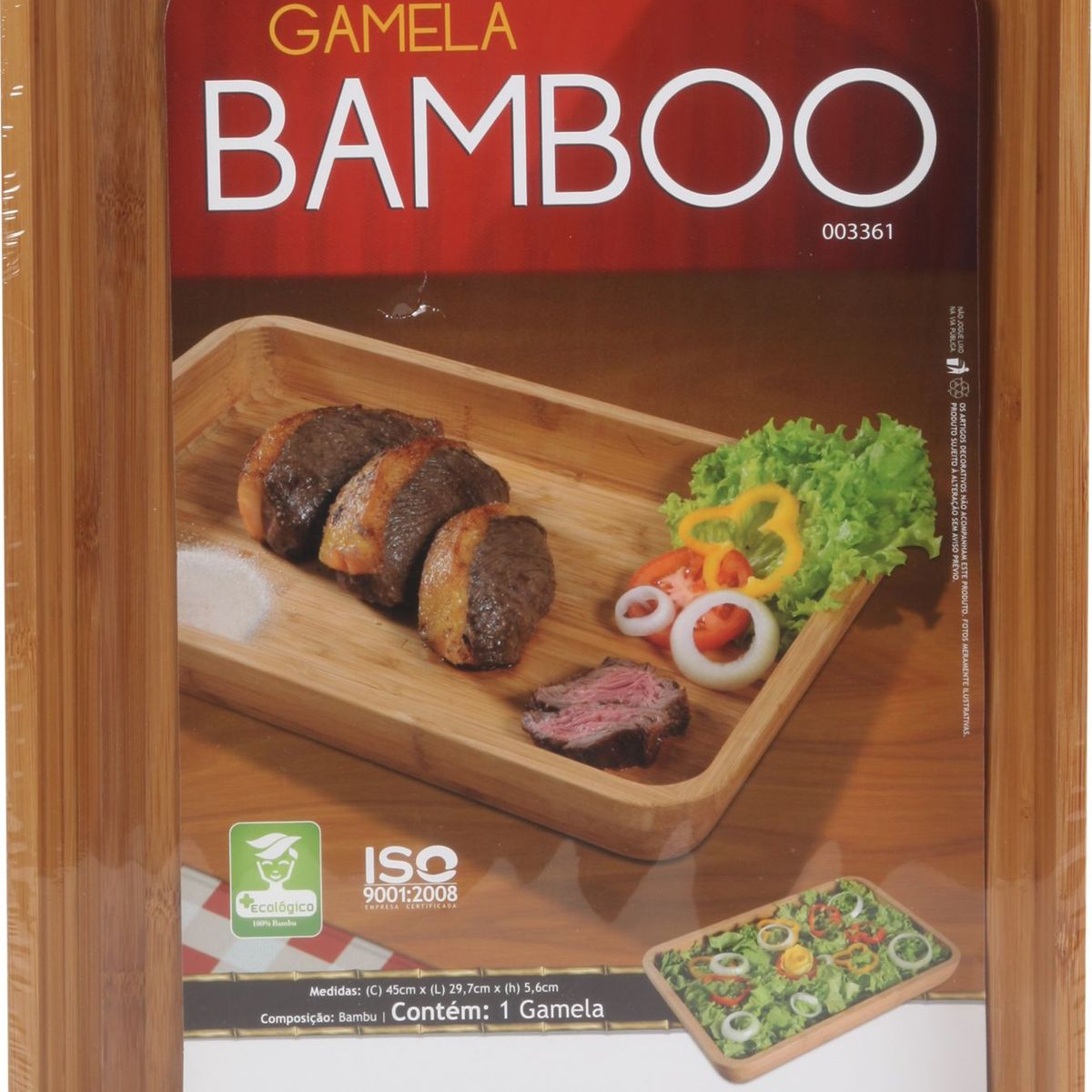 Gamela Bamboo 3361, 45,5x30,5x5,62cm, marca Mor - Foto Principal