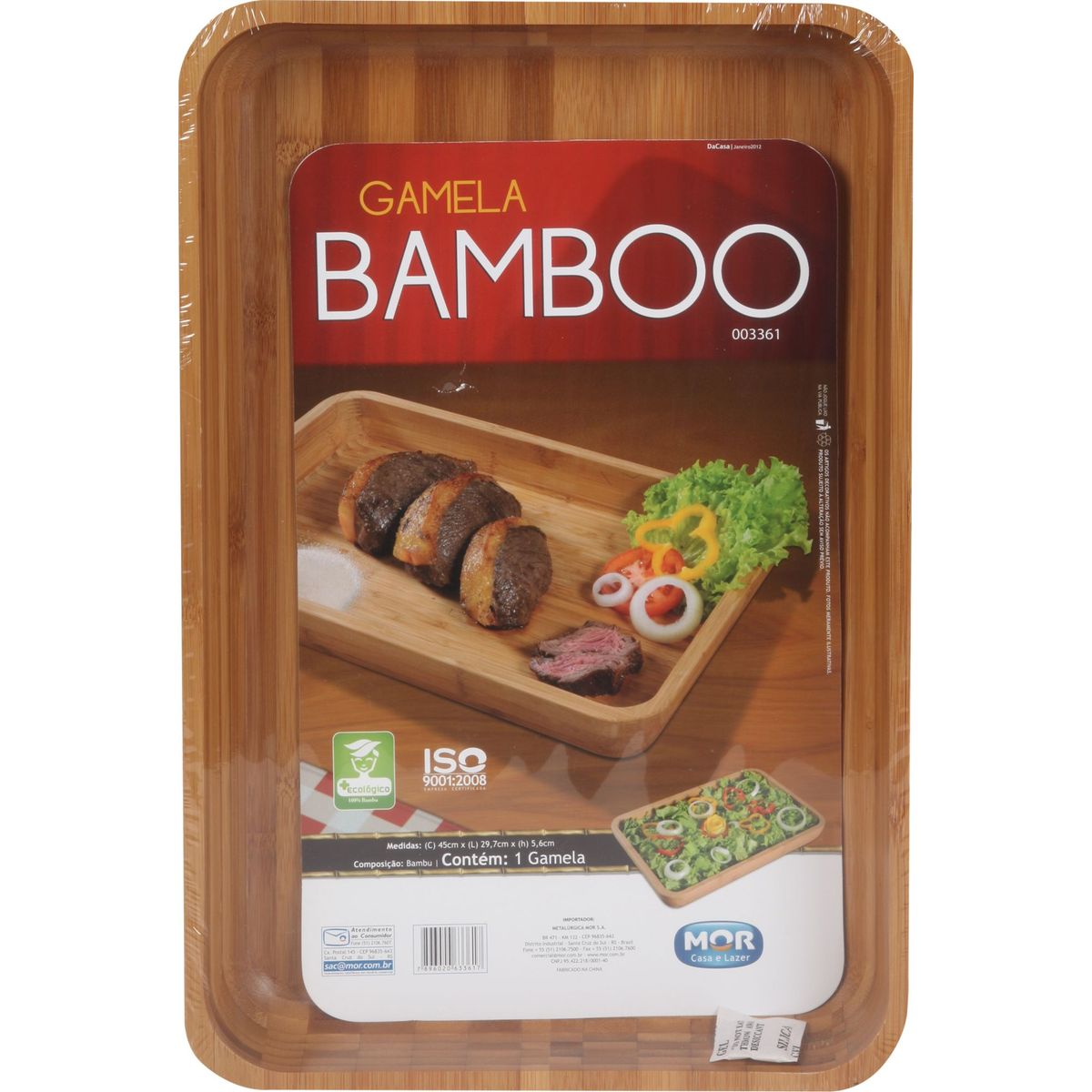 Gamela Bamboo 3361, 45,5x30,5x5,62cm, marca Mor - Foto Principal