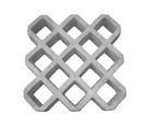 Pisograma Grade Diagonal 50X50X9Cm Ecovd