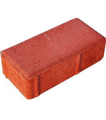 Bloquete Retangular 20x10x6cm Vermelho