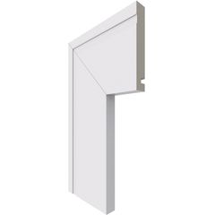 Guarnicao Frisada Reta Branca Poliestireno 240x10x1,6cm Santa Luzia