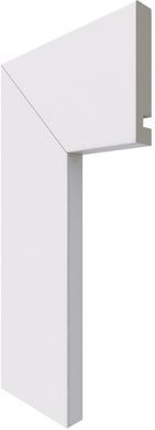 Guarnicao Lisa Reta Branca 7X240X1,3Cm Poliestireno Ref 451 Gn