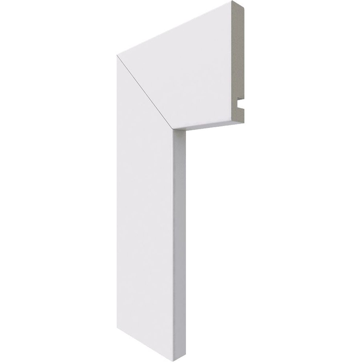 Guarnicao Lisa Reta Branca 7X240X1,3Cm Poliestireno Ref 451 Gn, marca Santa Luzia - Foto Principal