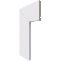 Guarnicao Lisa Reta Branca 7X240X1,3Cm Poliestireno Ref 451 Gn