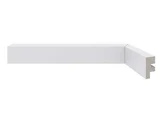 Rodameio Boiserie Liso Reto 3x1,6cm Barra 240cm Poliestireno Branco RM466