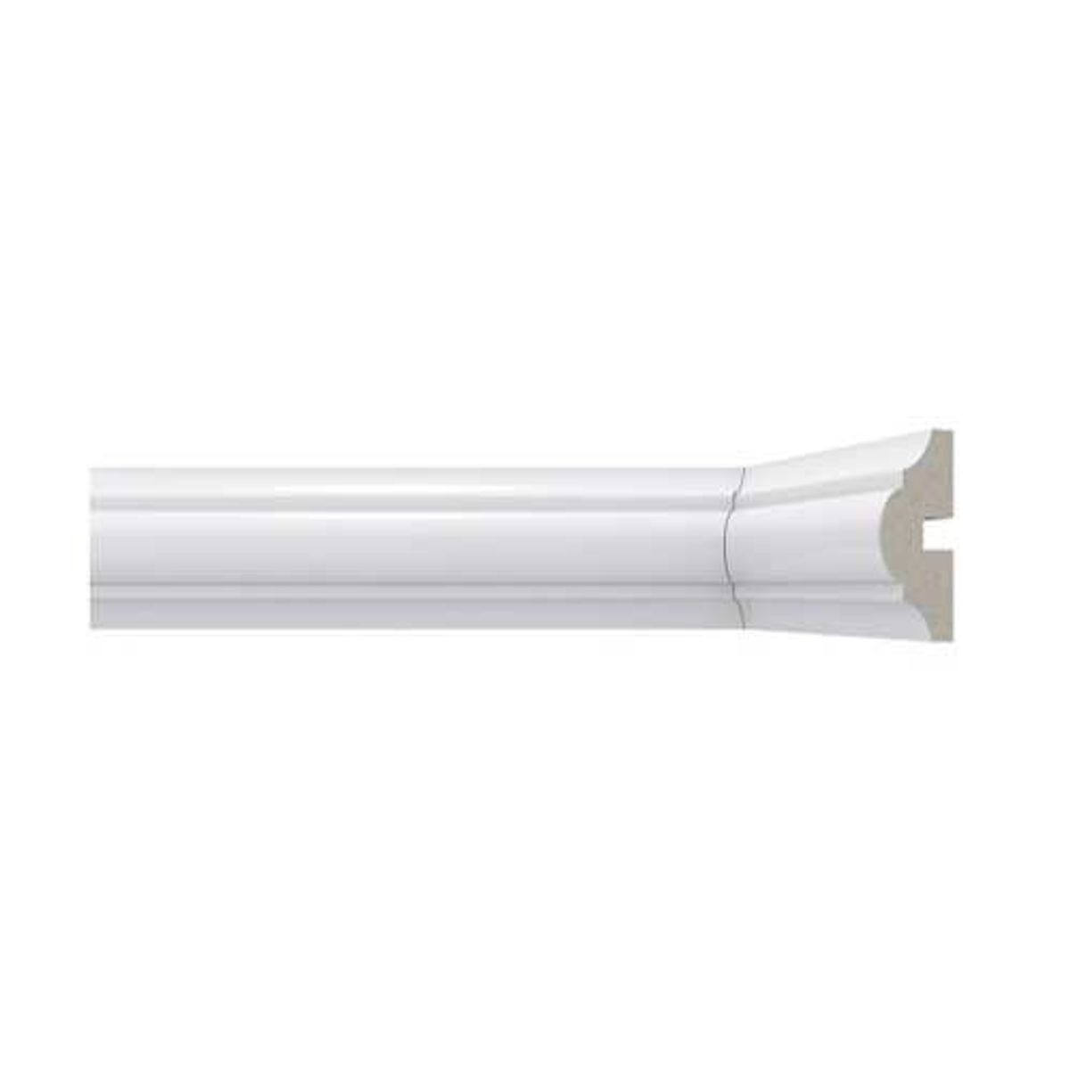 Rodameio Boiserie Moldurado Liso 4x1,7cm Barra 240cm Poliestireno Branco RM465, marca Santa Luzia - Foto Principal