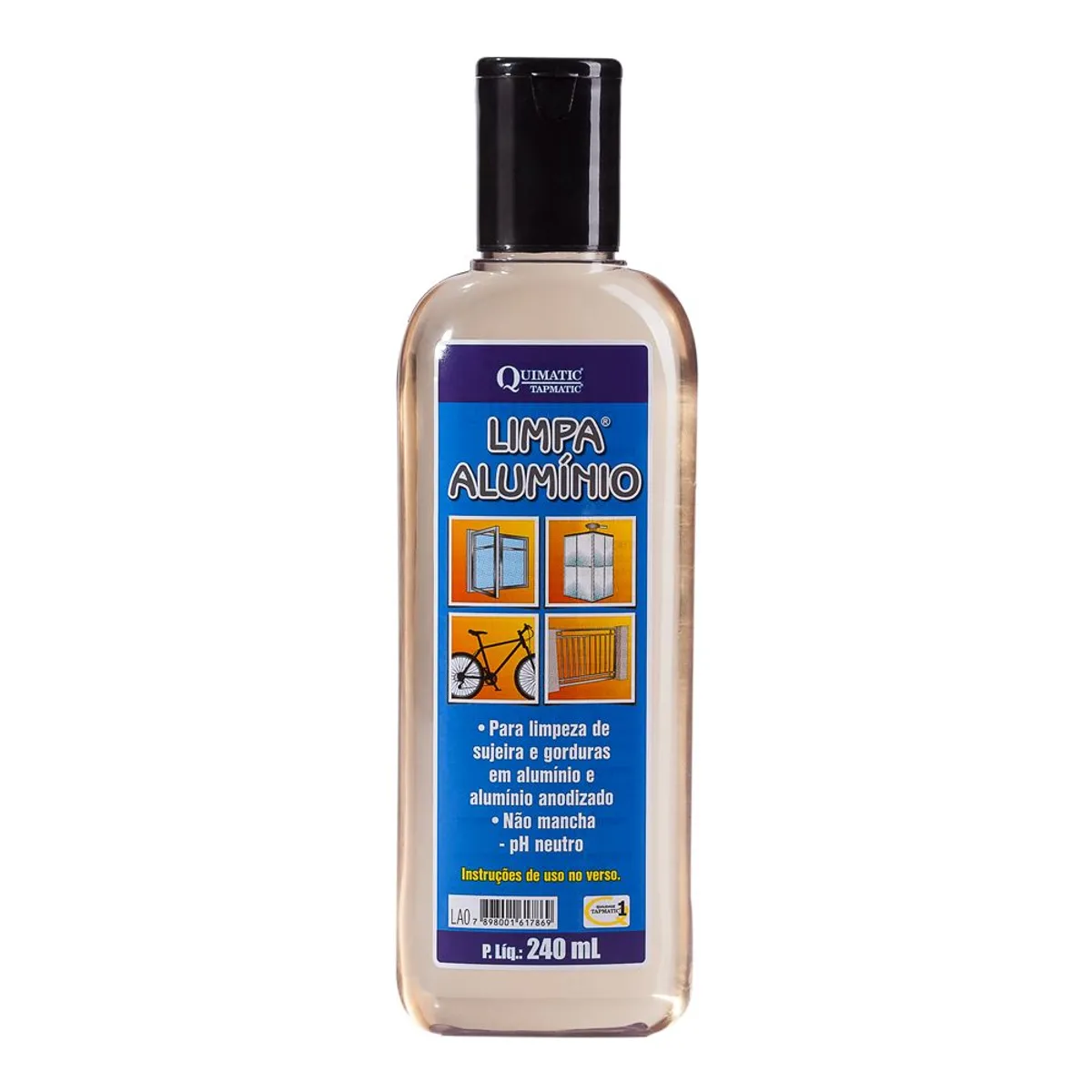 Limpa Alumínio 240ml Transparente Quimatic, marca Quimatic - Foto Principal