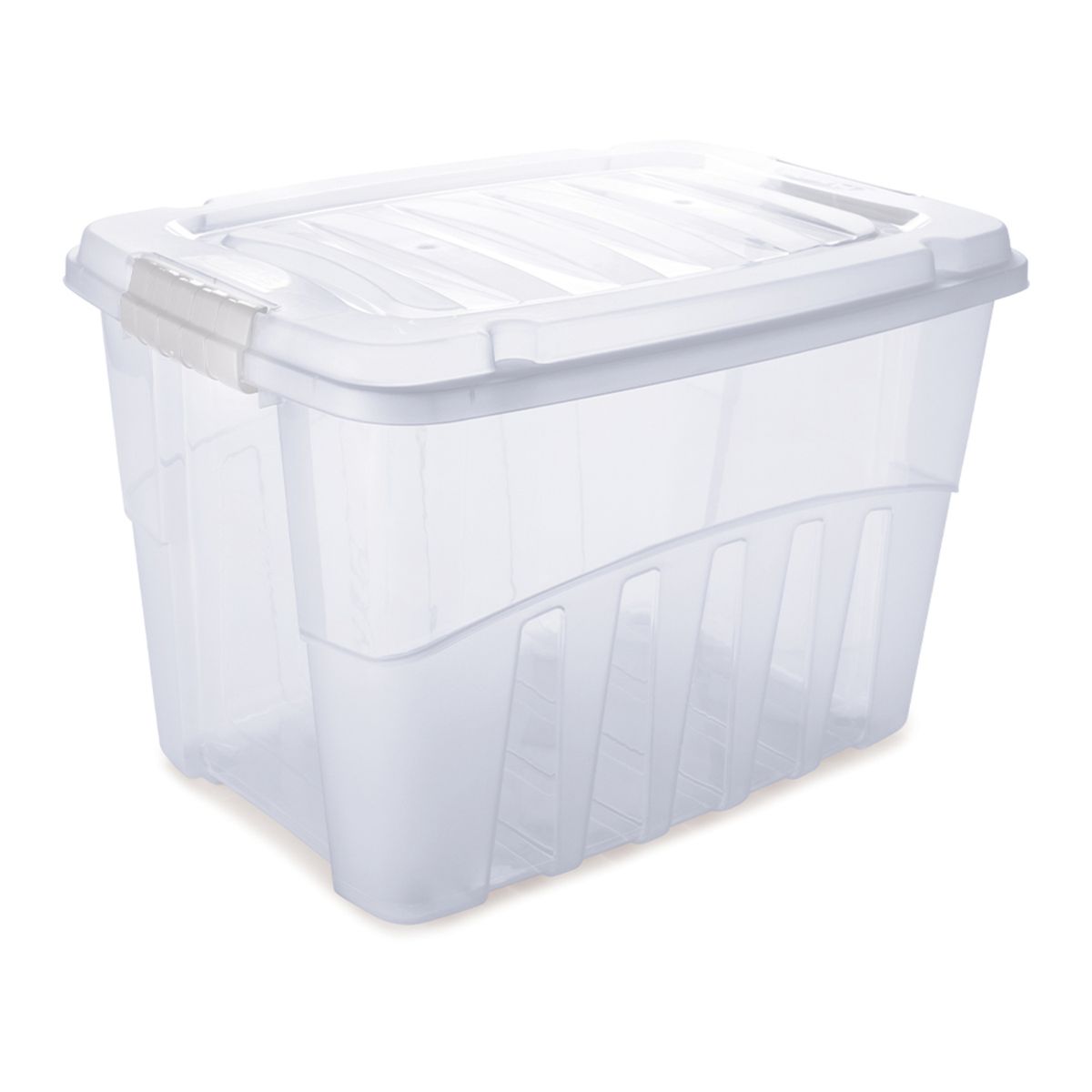 Caixa Organizadora Plastico Transparente Gran Box 56L 55,5x40,3x36,5cm Plasutil, marca Plasútil - Foto Principal