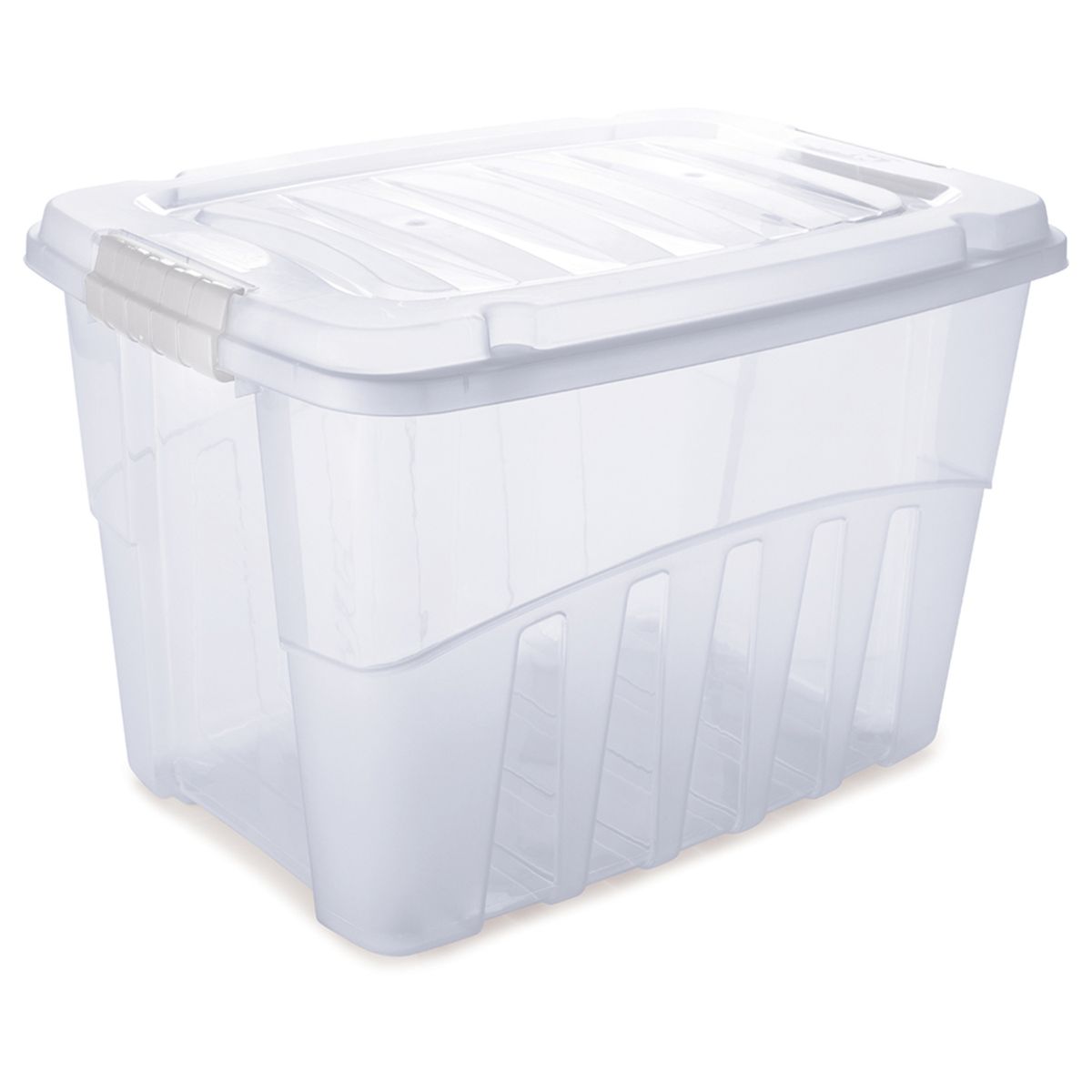 Caixa Organizadora Plastico Transparente Gran Box 78L 63,5x45,3x40,1cm Plasutil, marca Plasútil - Foto Principal