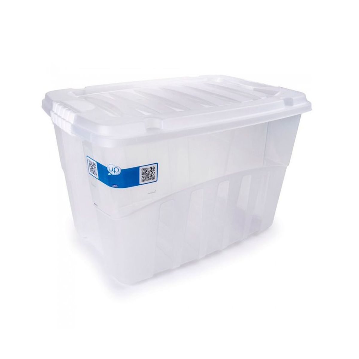 Caixa Organizadora Plastico Transparente Gran Box 78L 63,5x45,3x40,1cm Plasutil, marca Plasútil - Foto 2
